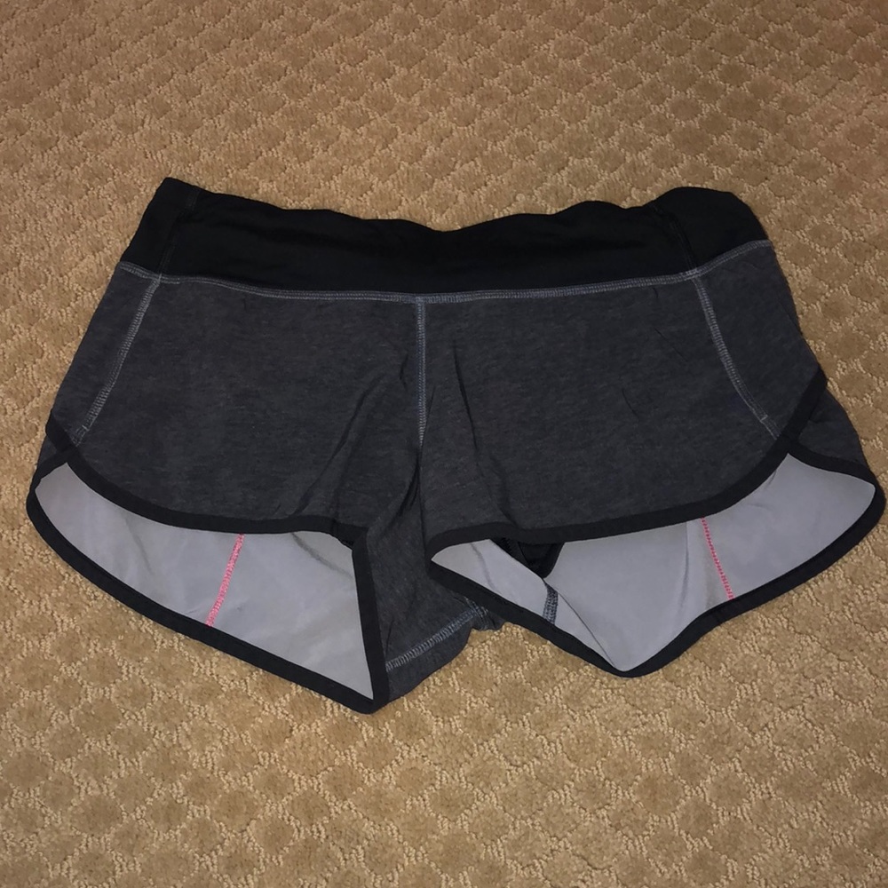 lulu shorts with pink accents